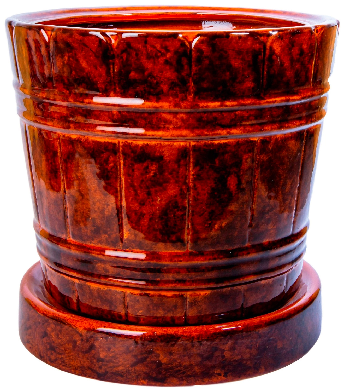 Горшок Кадка №3 d24 см керамический коричневый