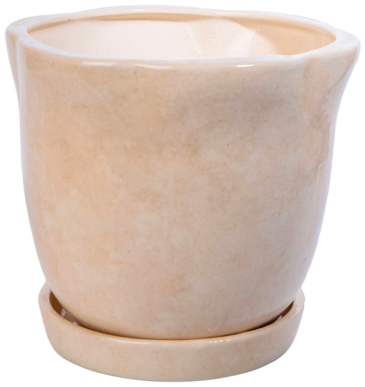 Горшок Лилия d17 см керамический бежевый