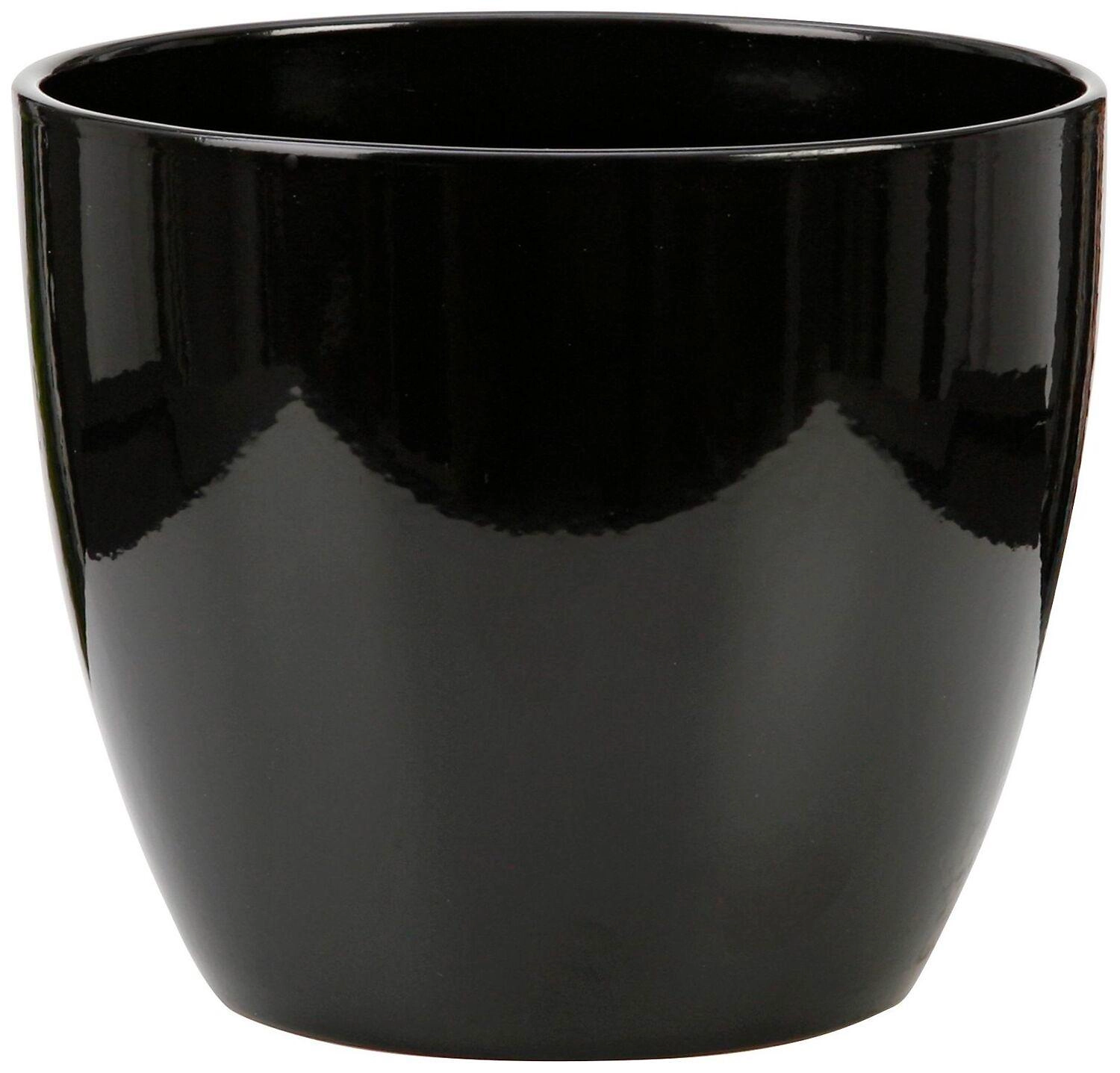 Кашпо Scheurich Шварц 920 d25 см керамическое черное
