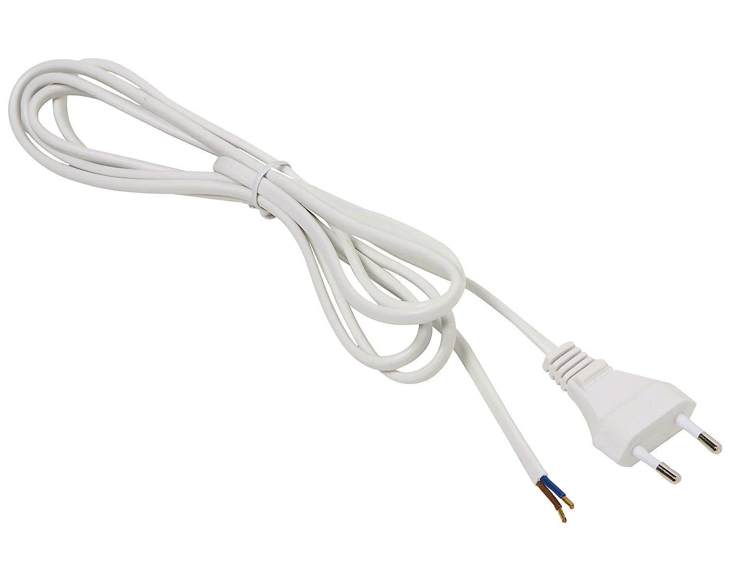 Кабель соединительный OBI со штепселем белый 2 м