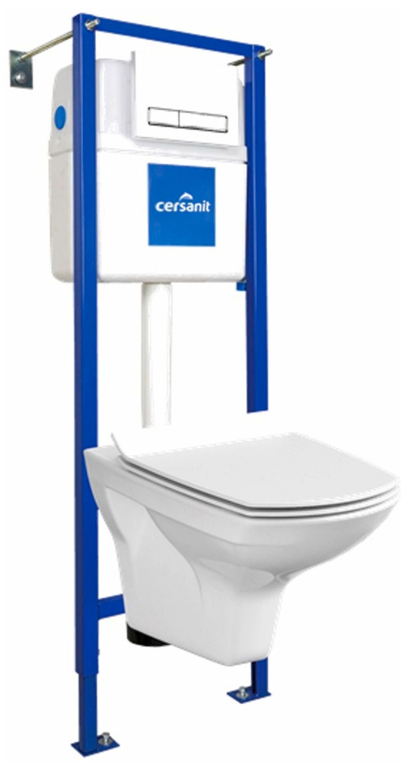 Инсталляция для подвесного унитаза Cersanit Carina S-SET-CARC/VEC/S-DL