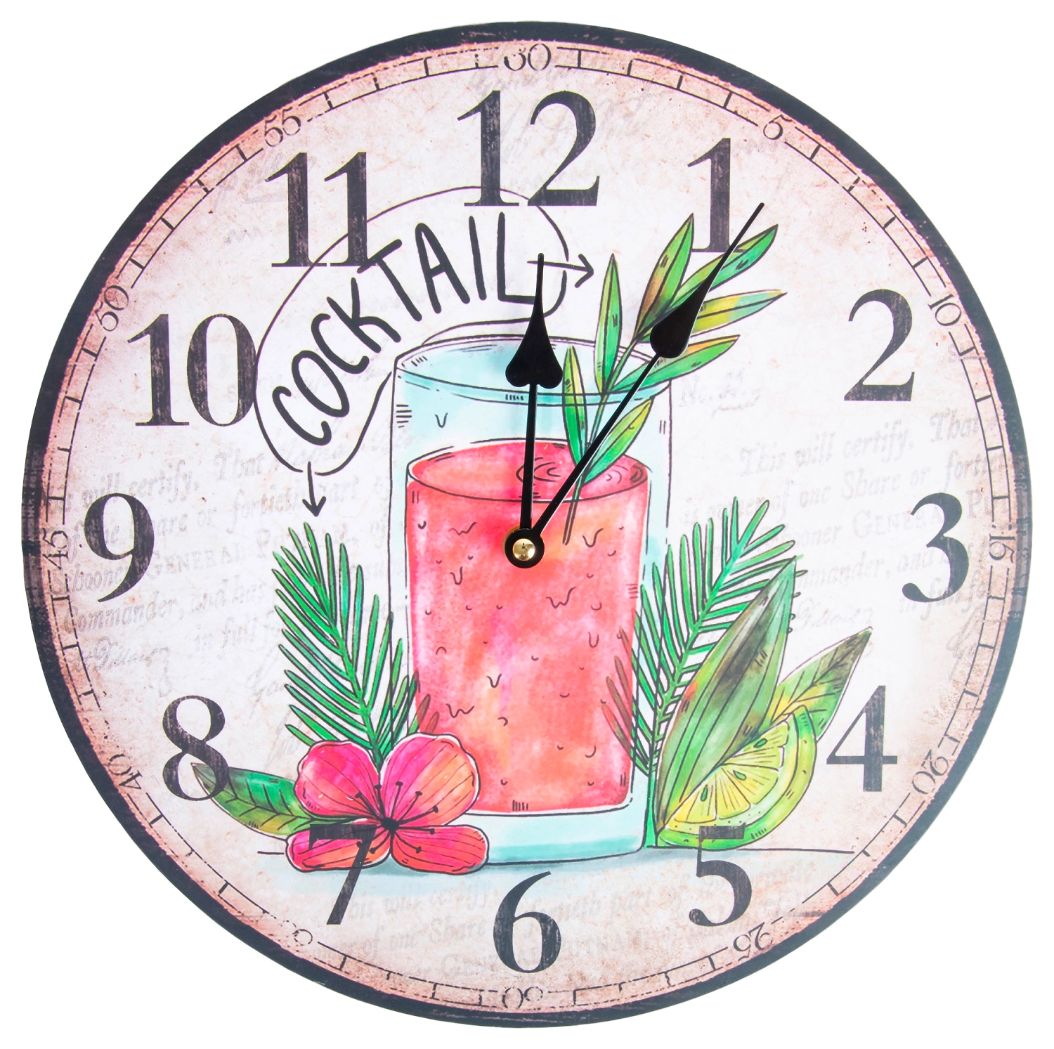 Часы настенные Коктейль №2 34 см