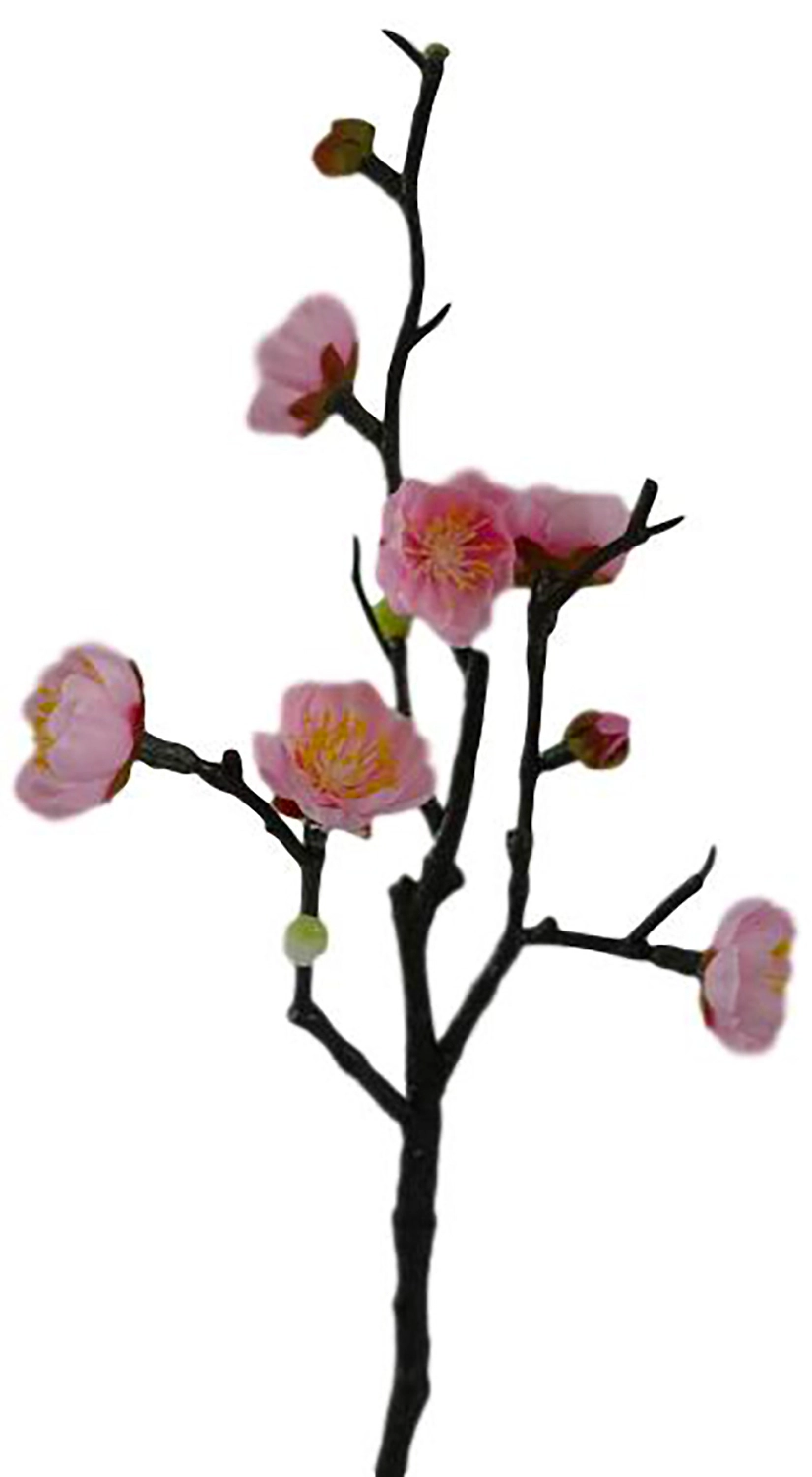 Искусственная ветка слива розовая 32 см
