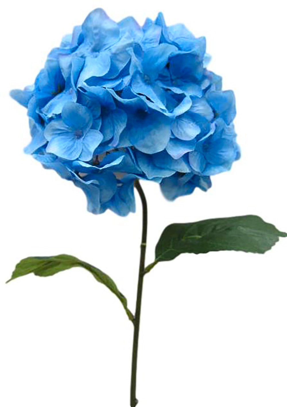 Искусственная ветка гортензия голубая 78 см