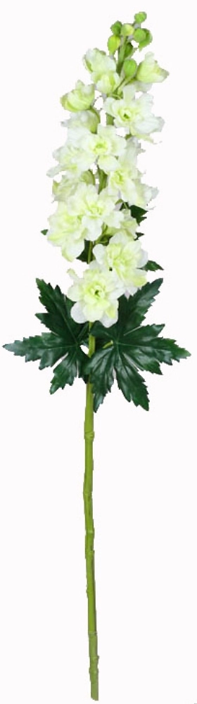Искусственный цветок Дельфиниум белый 88 см