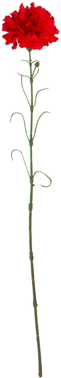 Искусственный цветок гвоздика красная 64 см