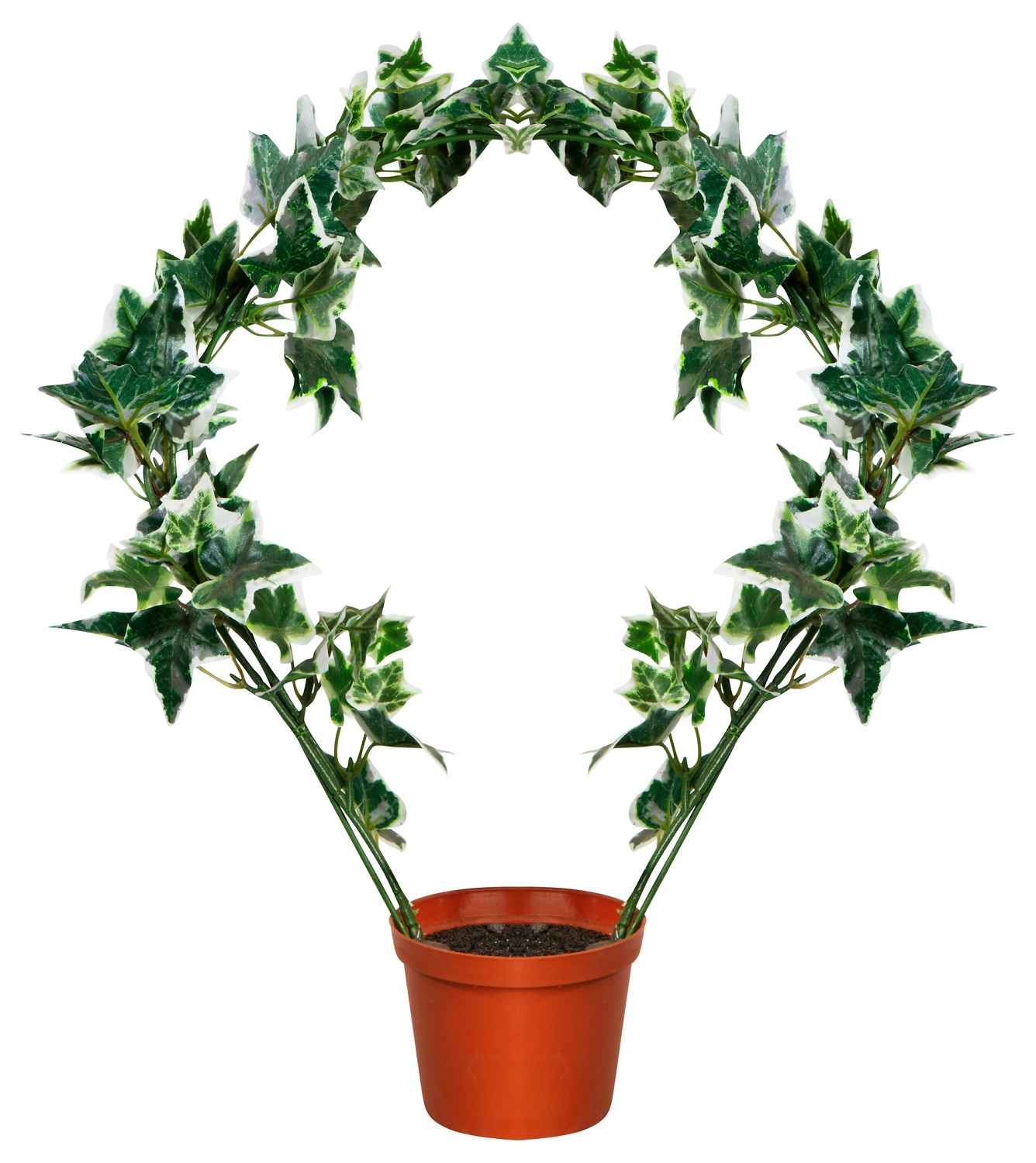 Искусственное растение хедера зеленая 40 см в горшке