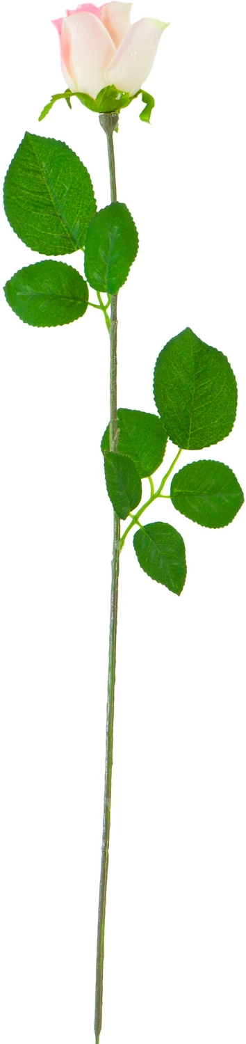 Искусственный цветок Роза Венера розовый 60 см