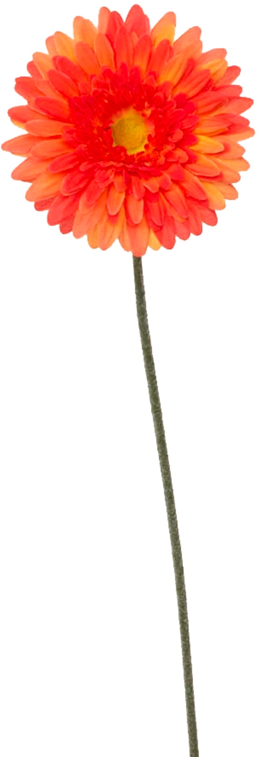 Искусственный цветок гербера оранжевая 60 см 