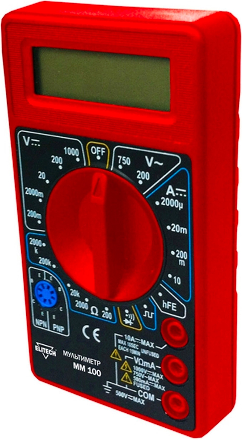 Мультиметр ELITECH ММ 100 цифровой