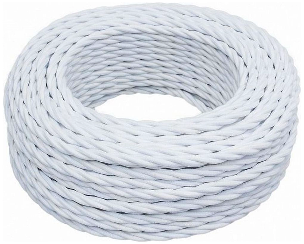 Провод витой BIRONI 3х2,5 кв. мм 20 м белый
