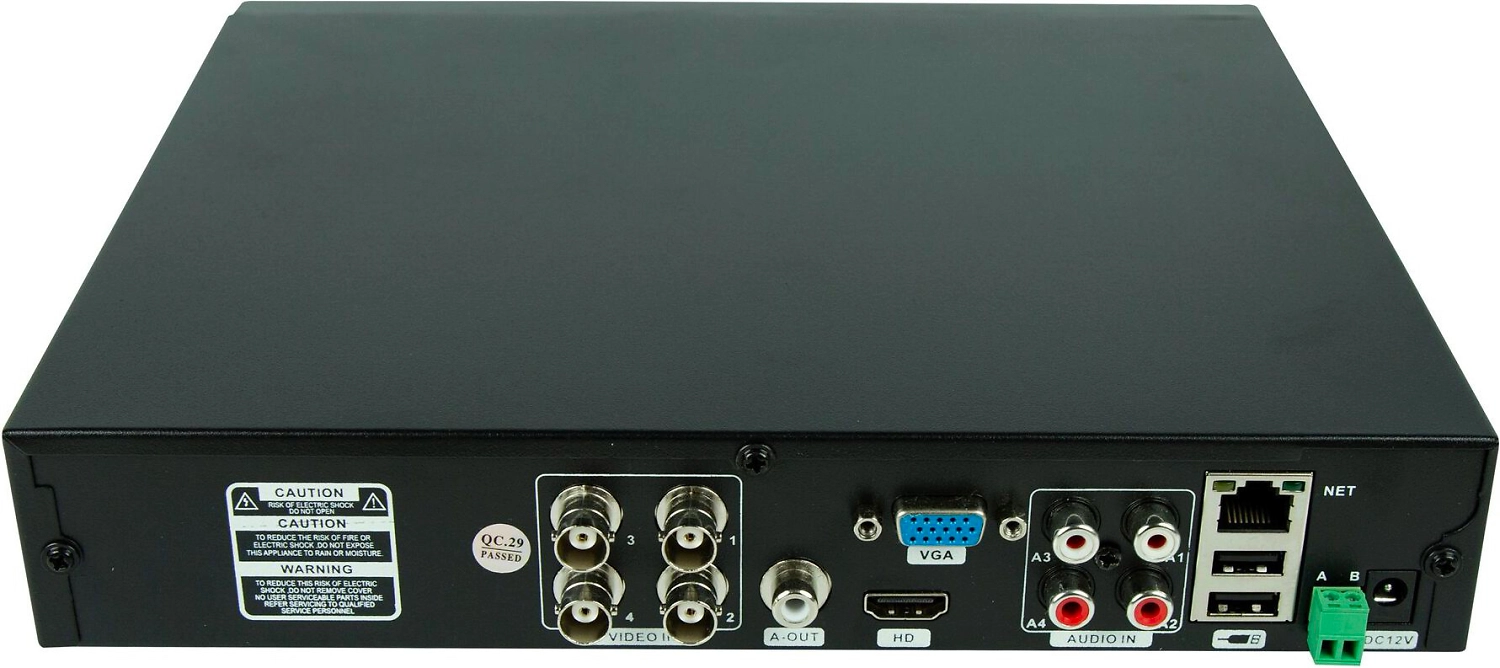 Видеорегистратор гибридный Rexant AHD-H 720P черный