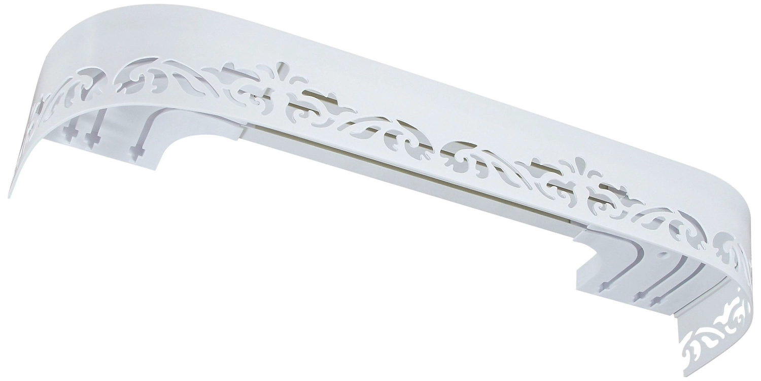 Карниз для штор Legrand Лиана потолочный трехрядный белый глянец 240 см