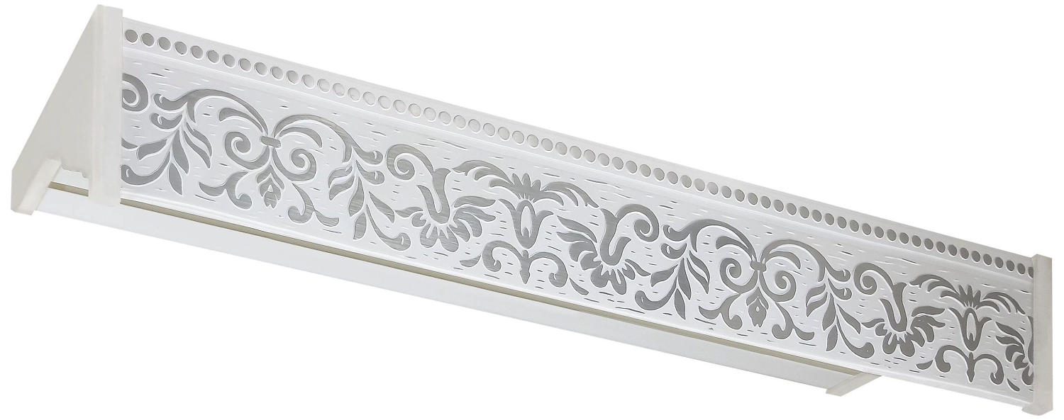 Карниз для штор LEGRAND Оливия потолочный с планкой трехрядный хром 300 см