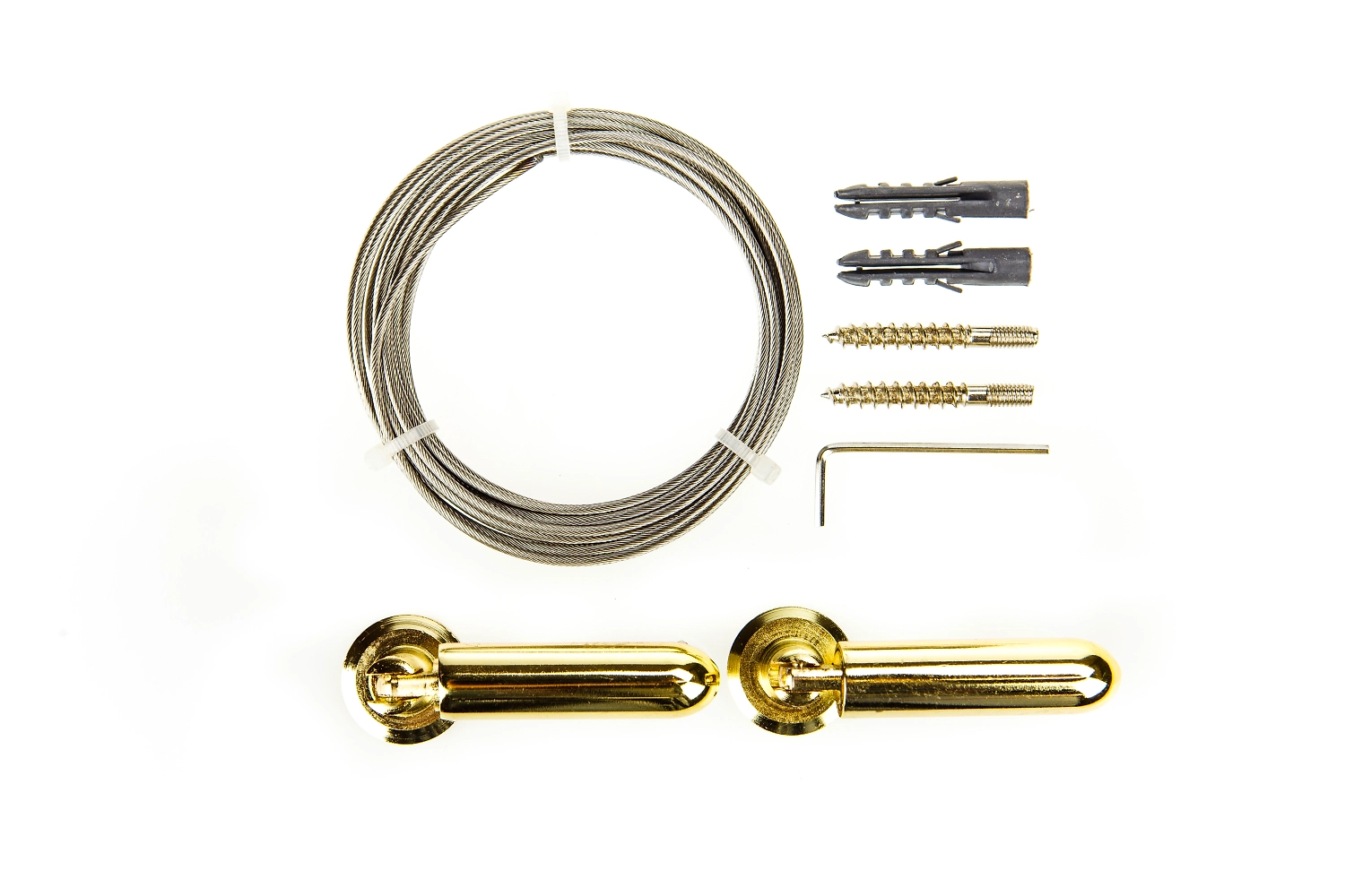 Карниз для штор струнный матовое золото 3 м