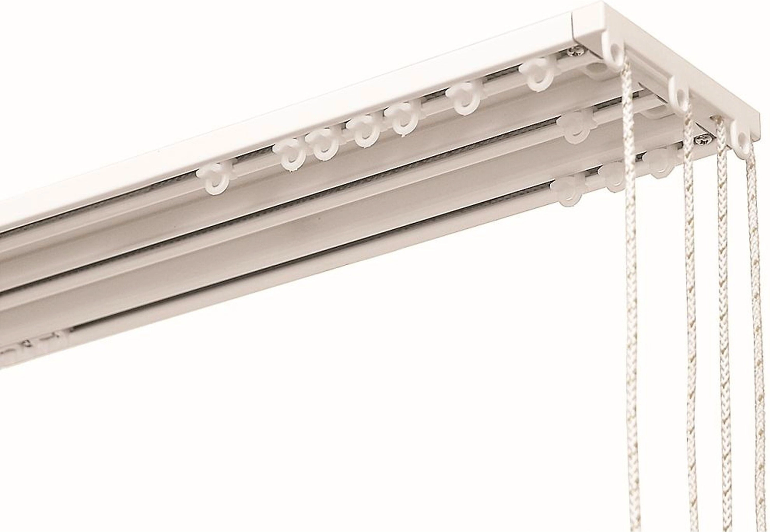 Карниз для штор Уют настенный трехрядный белый 300 см 