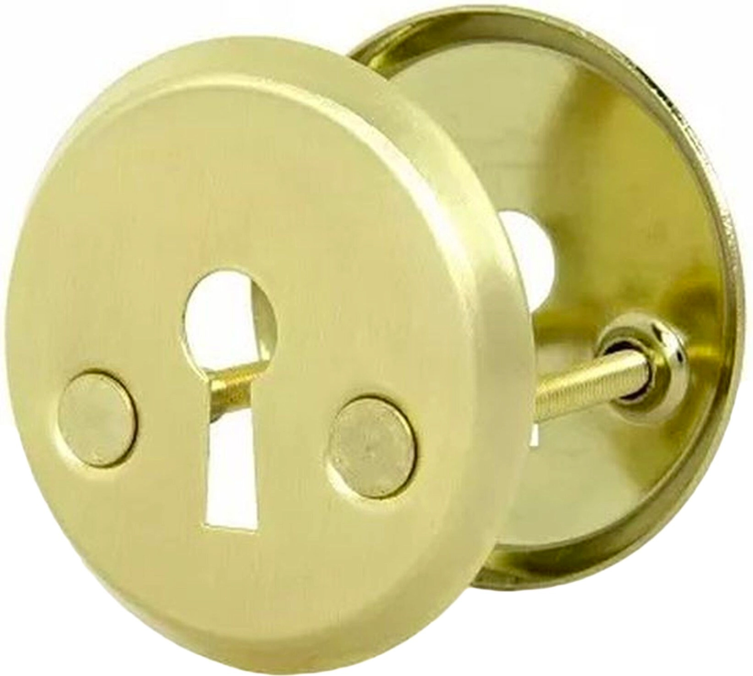 Накладка под ключ ФАБРИКА ЗАМКОВ E 001 SB матовая латунь