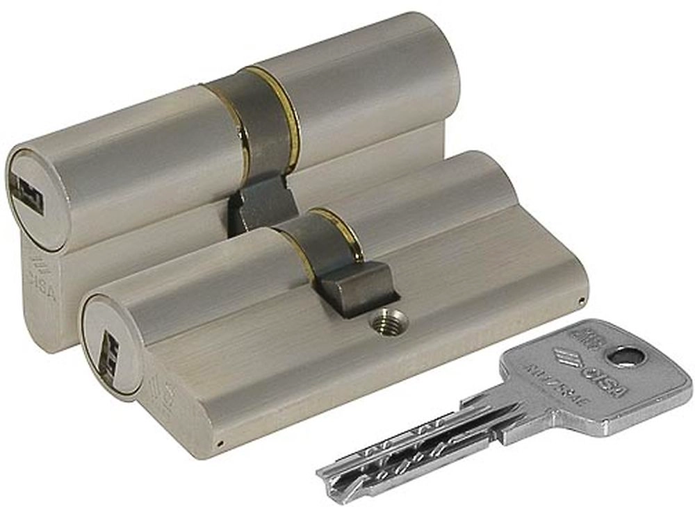 Цилиндр дверной CISA Astral 90мм/45+45 никель