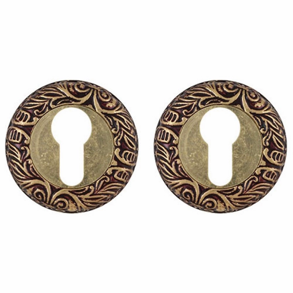 Дверная накладка под цилиндр FUARO ET SM RB-10 французское золото