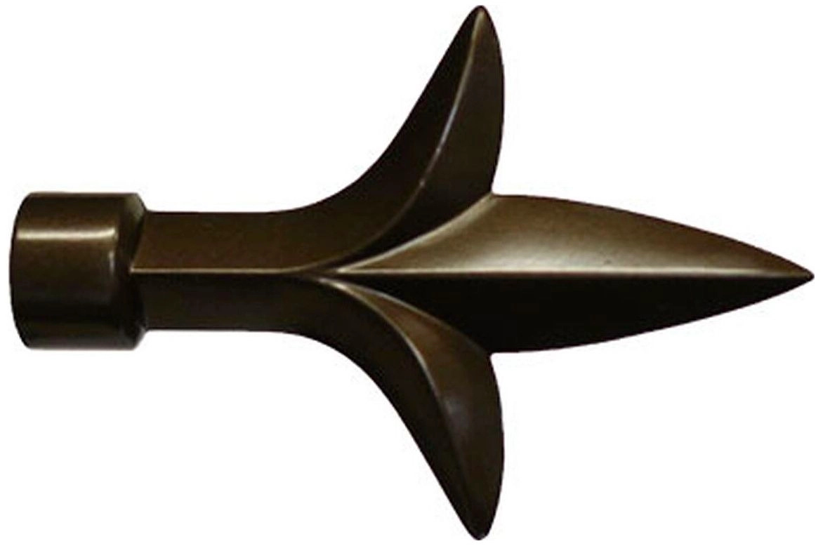 Наконечник для карниза HOME ACCESSORY стальной сплав шоколад d16 мм лотос