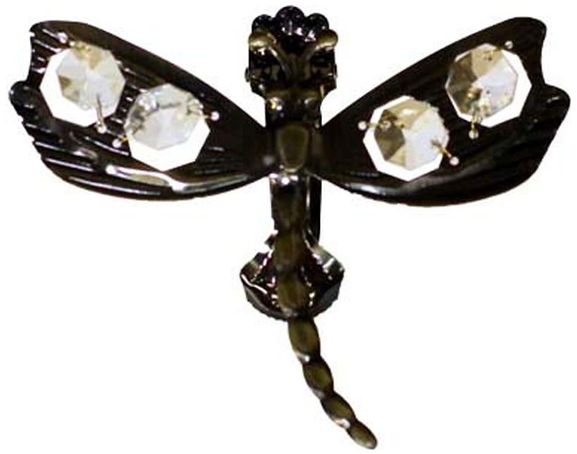 Зажим для штор HOME ACCESSORY стальной сплав золото антик стрекоза 1 шт