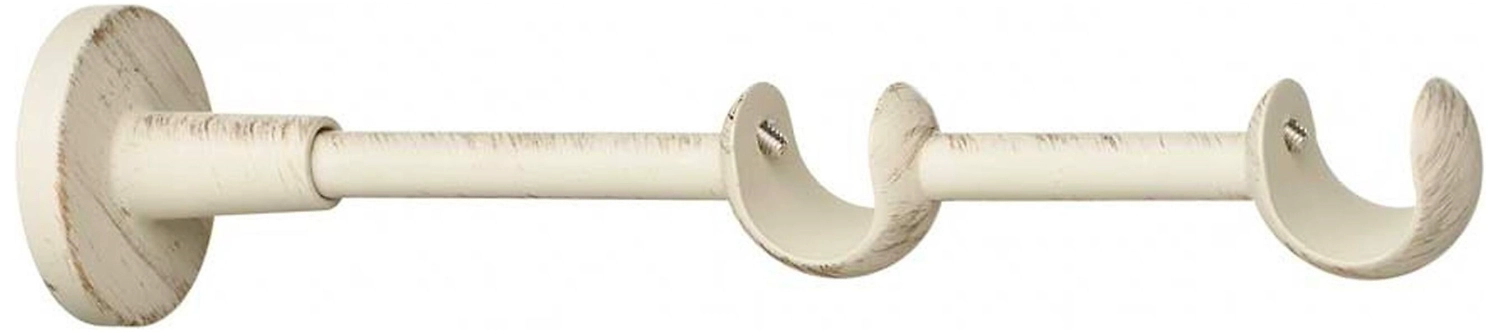 Держатель для карниза двурядный Home Access алюминиевый белый d20 мм 1 шт