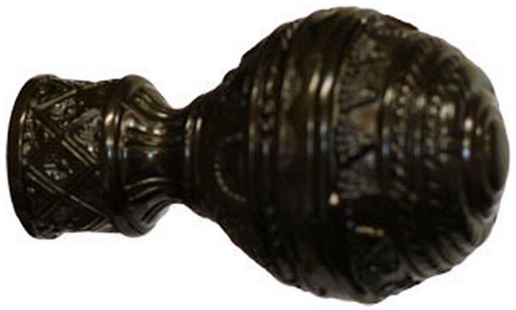 Наконечник для карниза HOME ACCESSORY стальной сплав шоколад d20 мм ампирм крюк