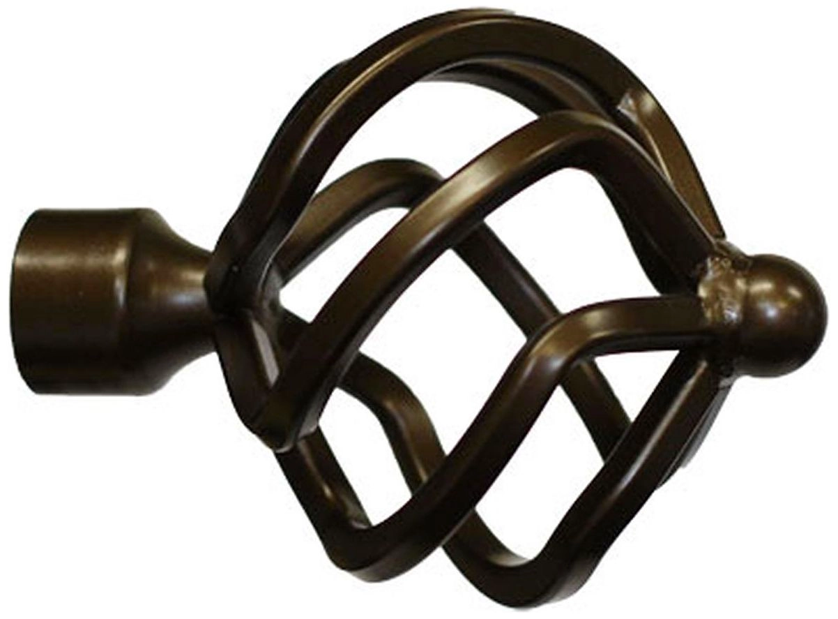 Наконечник для карниза HOME ACCESSORY  стальной сплав шоколад d20 мм глобус