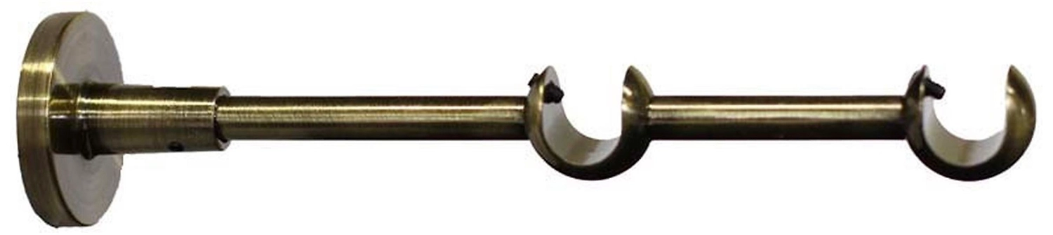 Держатель для карниза 2 ряда HOME ACCESSORY стальной сплав 215 мм d16 мм