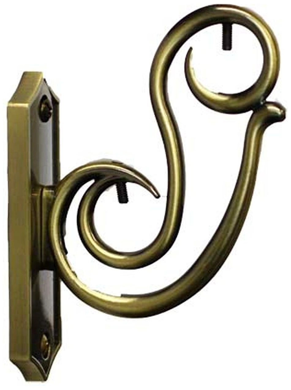 Держатель для карниза 2 ряда Home Access металл золотой антик d20 мм 13 см