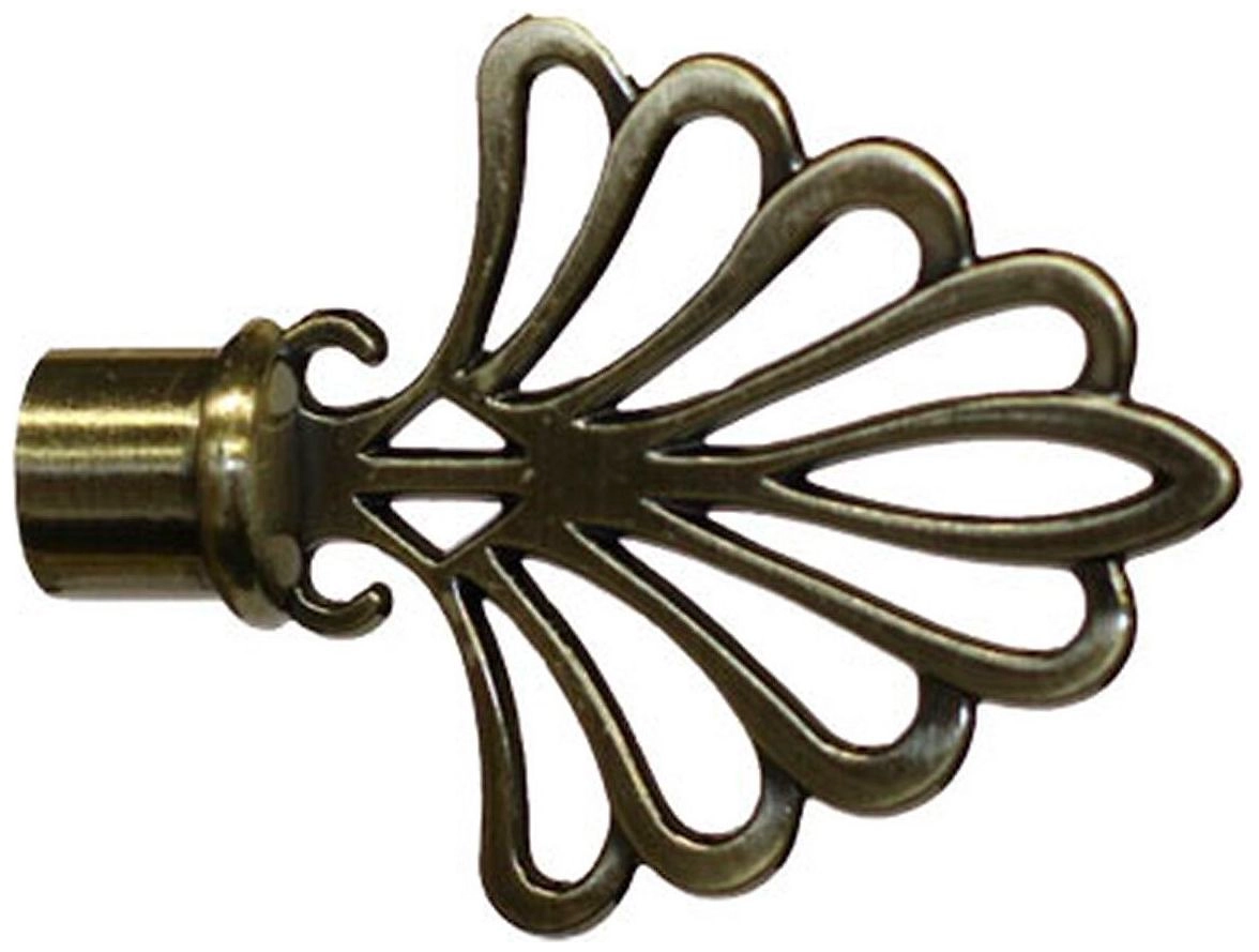 Наконечник для карниза Home Access металл золотой антик d20 пальма 1 шт