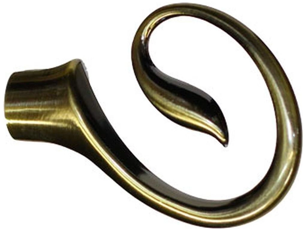 Наконечник для карниза Home Access металл золотой антик d20 крюк 1 шт