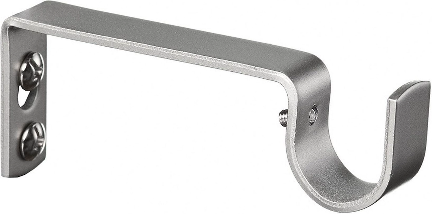 Держатель для карниза 1 ряд HOME ACCESSORY стальной сплав серебряный 190 мм 1 шт