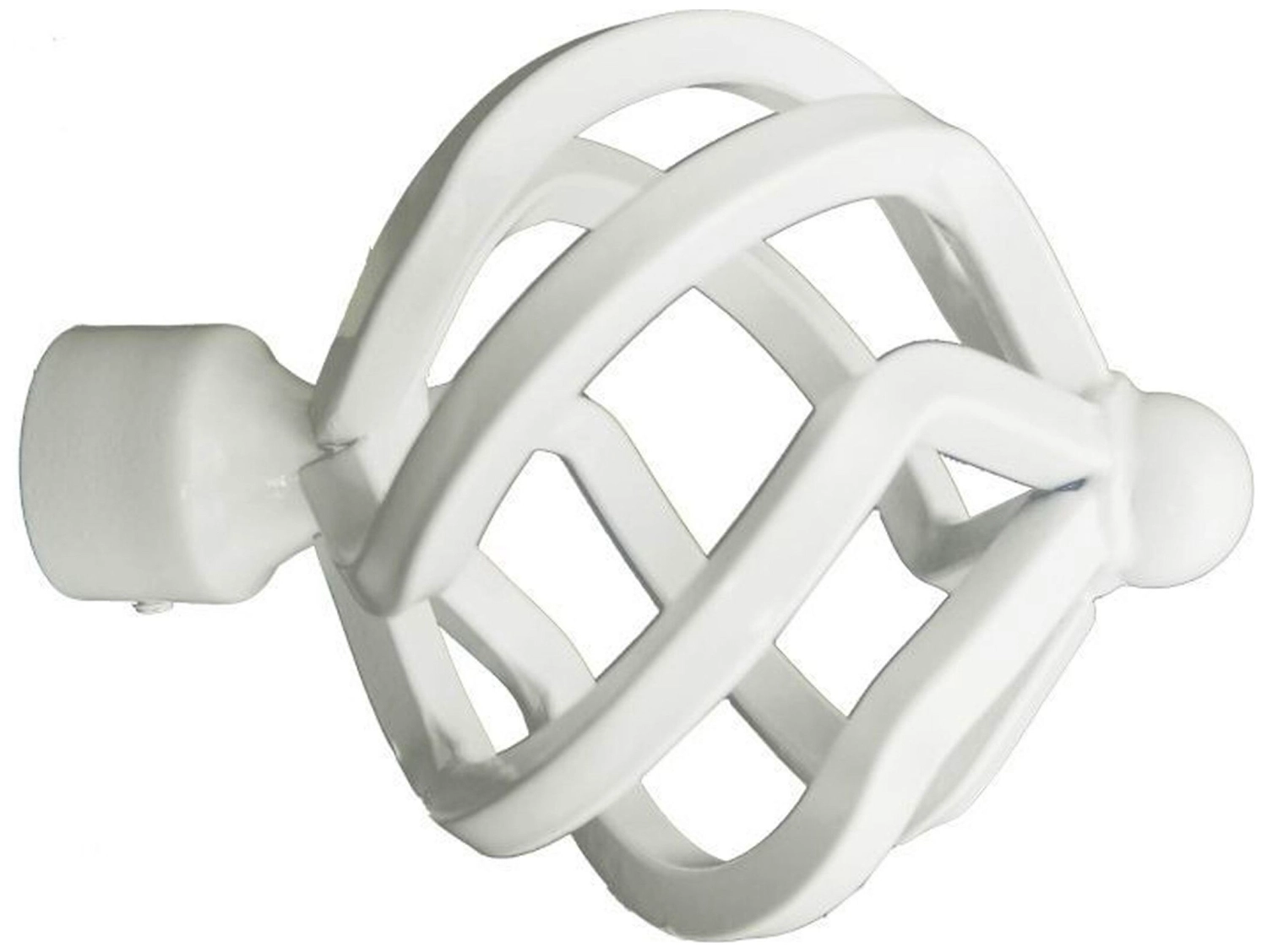 Наконечник для карниза HOME ACCESSORY металлический белый 95 мм