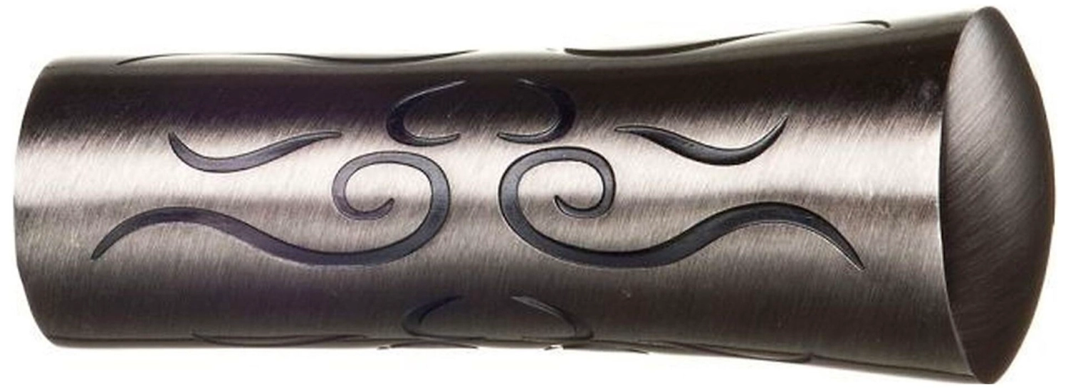 Наконечник для карниза HOME ACCESSORY металлический титан 170 м цилиндр