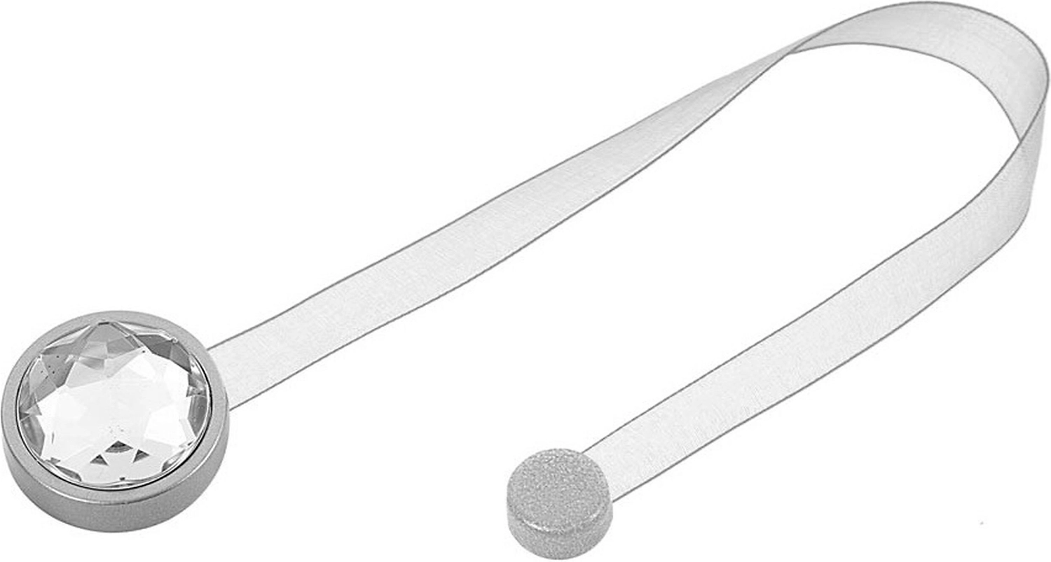 Клипсы магнитные для штор пластик серые 180 мм d30 мм кристалл