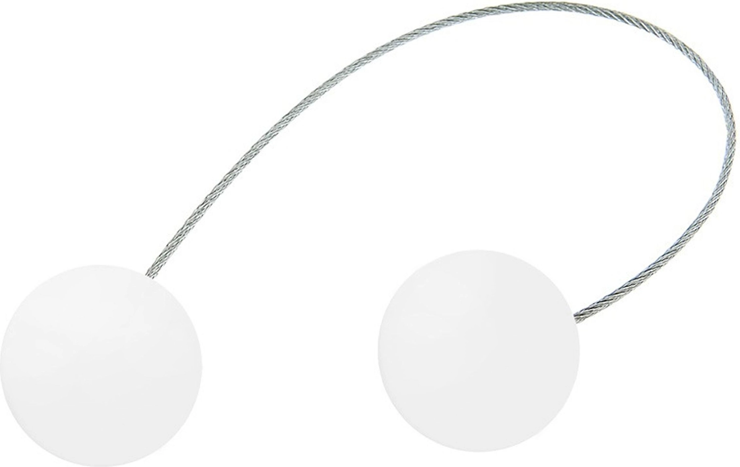 Клипсы магнитные для штор пластик белые 180 мм d45 мм нефрит