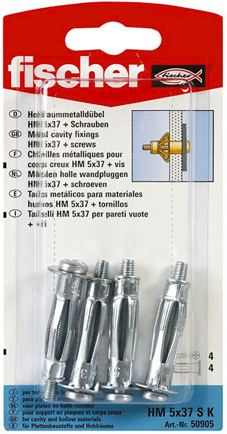 Анкер-шуруп fischer 5х37 мм 4 шт