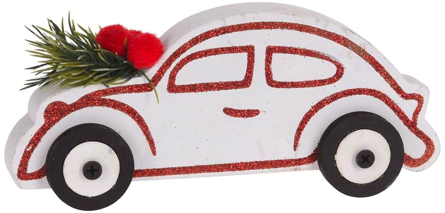Статуэтка Рождественская машина 18х3,2х7,5 см в ассортименте