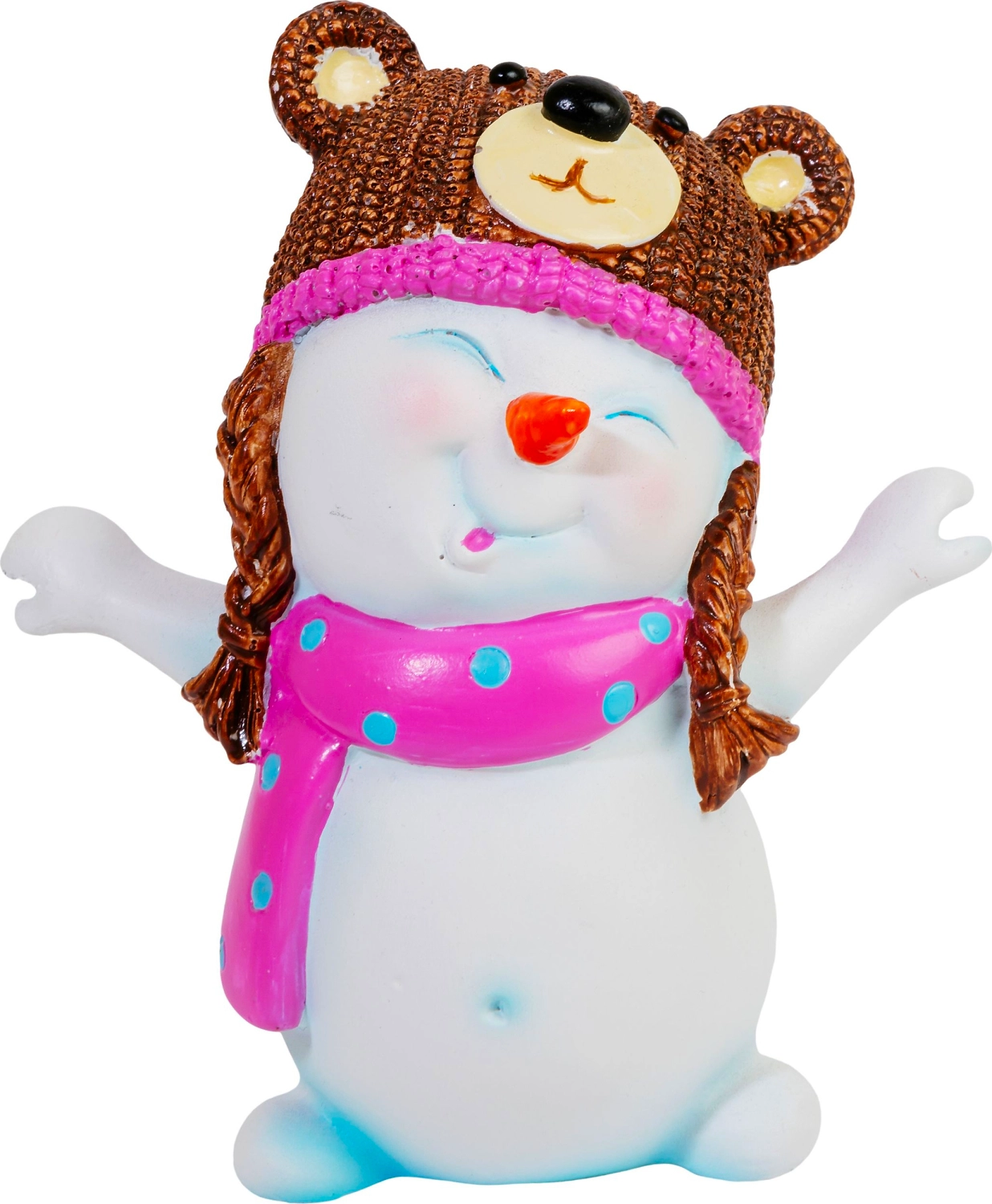 Фигурка Снеговик в шапочке 11,5 см