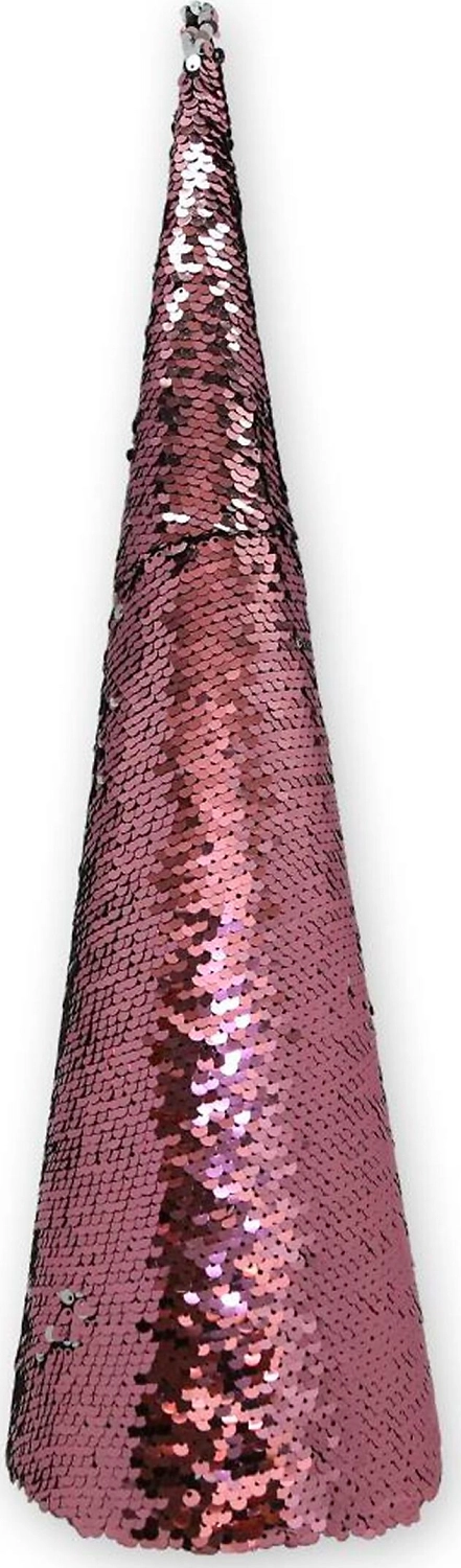 Фигурка Елочка Конус розовая 49x1,5 см