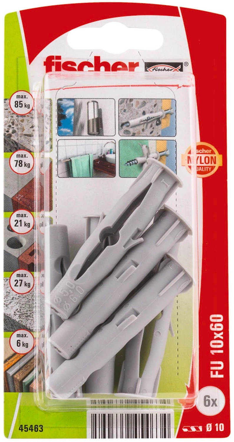 Дюбель универсальный распорный Fischer UX 10x60 мм 6 шт