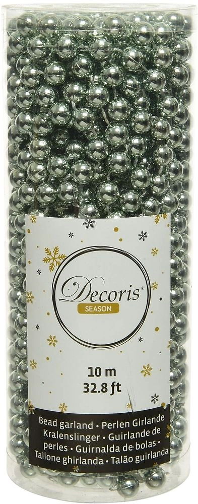 Бусы новогодние голубые 1 м