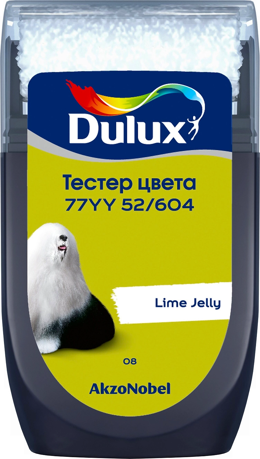 Тестер колеровки цвета Dulux Lime Jelly 77YY52/604 30 мл