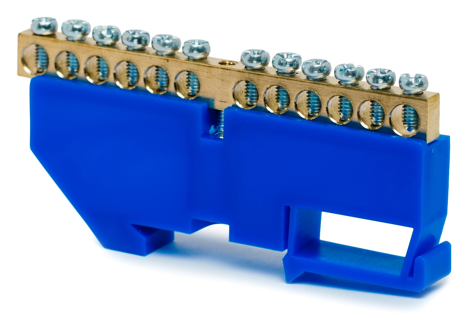 Шина нулевая REXANT синий изолятор 12ГР 6X9