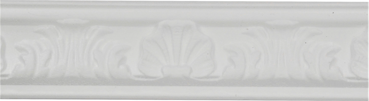 Плинтус потолочный Декопласт Decor EK для МДФ панелей 2000х60х30 мм белый