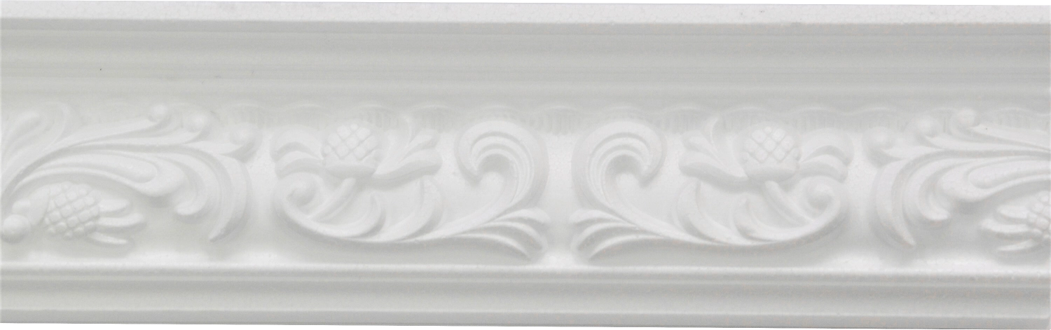 Плинтус потолочный Декопласт Decor EK D 137-80 2000х70х40 мм белый