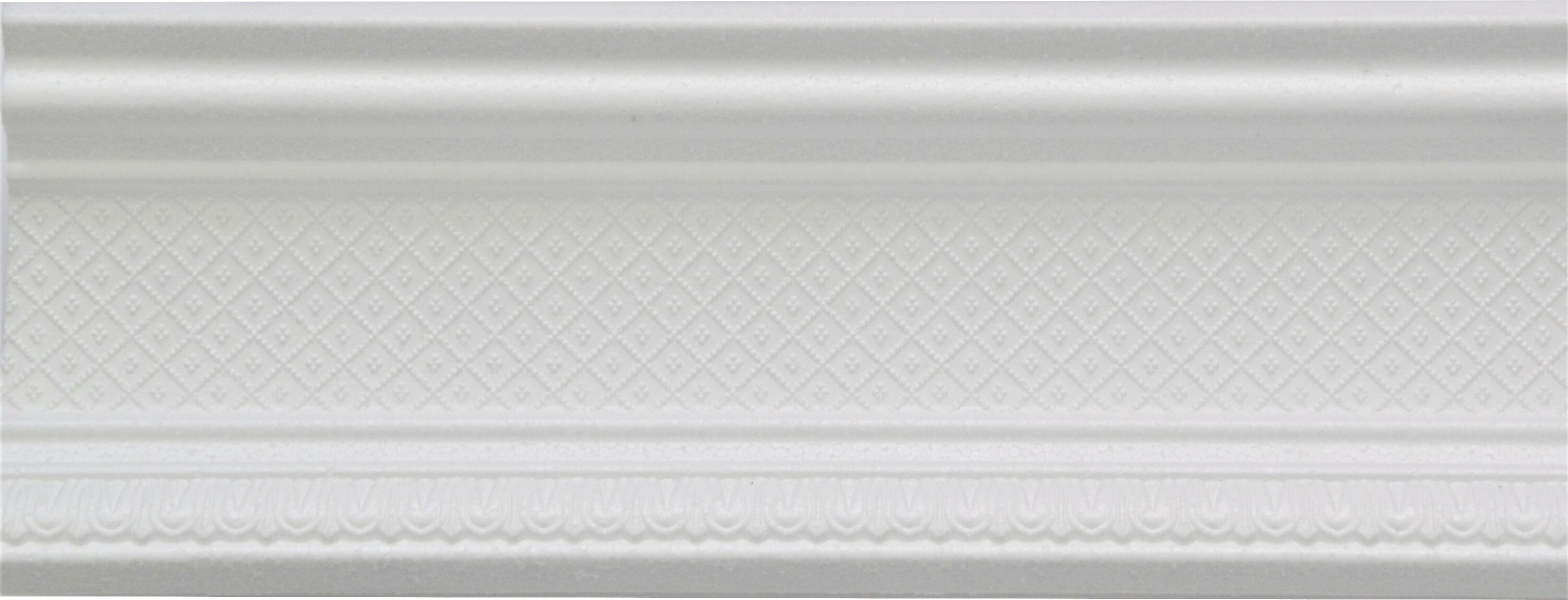 Плинтус потолочный Декопласт Decor EK D 136-100 2000х70х70 мм белый