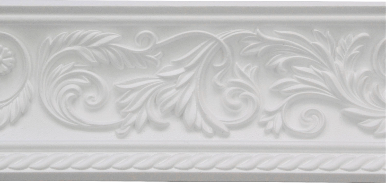 Плинтус потолочный Decor EK для МДФ панелей 2000х70х70 мм белый