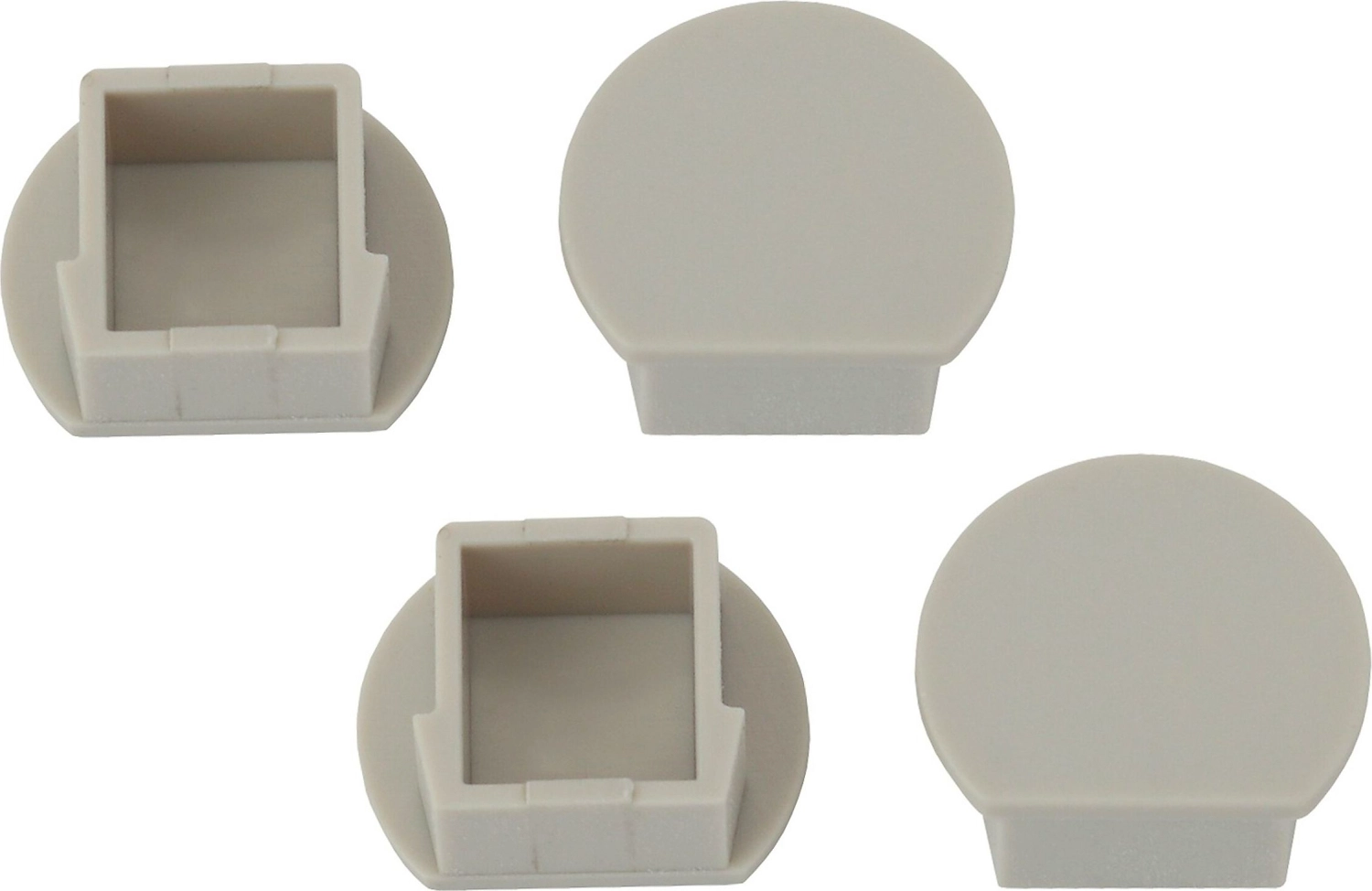 Комплект заглушек ЭРА 1915-3A для профиля LF281 D-образные 18x21x5 мм 4 шт 